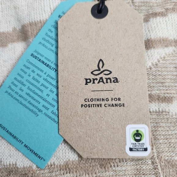 PrAna Snowbound Sweater NWT size XL tan beige recycled wool - Picture 9 of 14